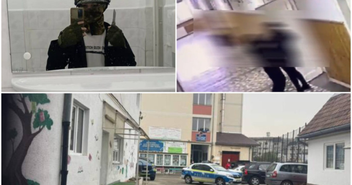 Elevul care a atacat o profesoară și doi copii la Bistrița, audiat după externare